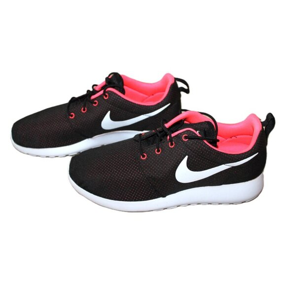 nib NIKE Original Edition (2014) Roshe Run in Black/White Hyper-Punch - Size 12 - Picture 4 of 14